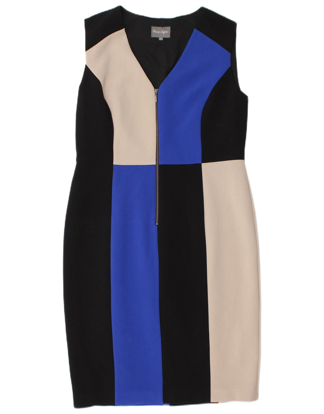 PHASE EIGHT Womens Sheath Dress UK 16 Large Multicoloured Colourblock