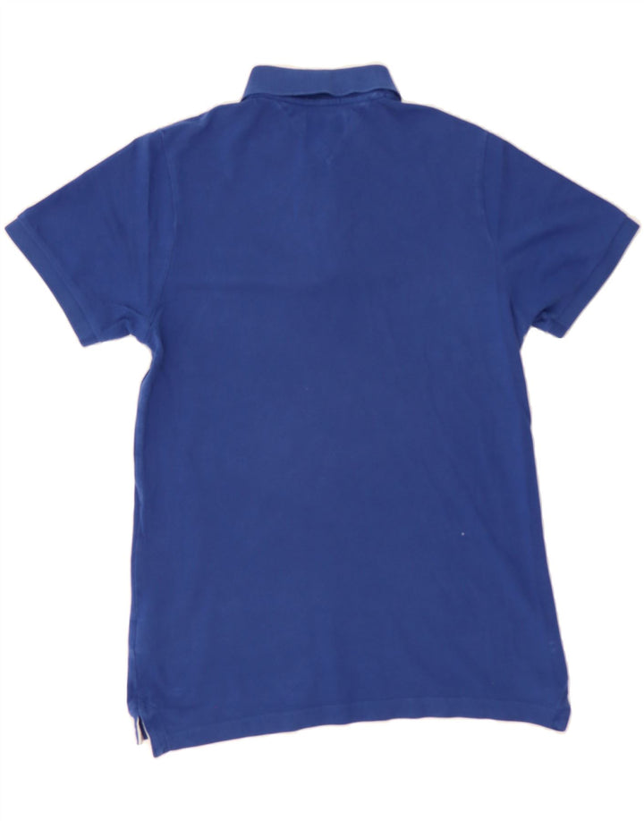 TOMMY HILFIGER Mens Polo Shirt Medium Navy Blue Cotton Vintage Tommy Hilfiger and Second-Hand Tommy Hilfiger from Messina Hembry 