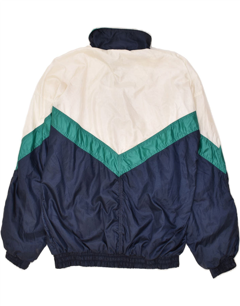GOLDEN TEAM Mens Tracksuit Top Jacket Medium Navy Blue Colourblock | Vintage Golden Team | Thrift | Second-Hand Golden Team | Used Clothing | Messina Hembry 
