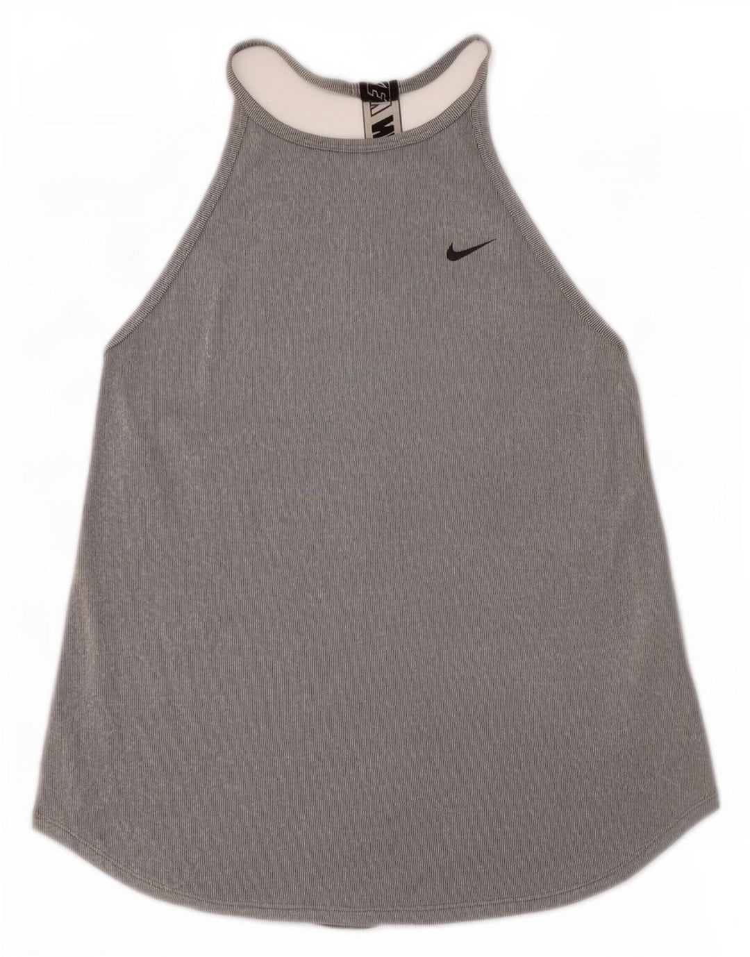 Nike Womens Dri Fit Graphic Vest Top UK 8 Small Grey Colourblock Polyester
