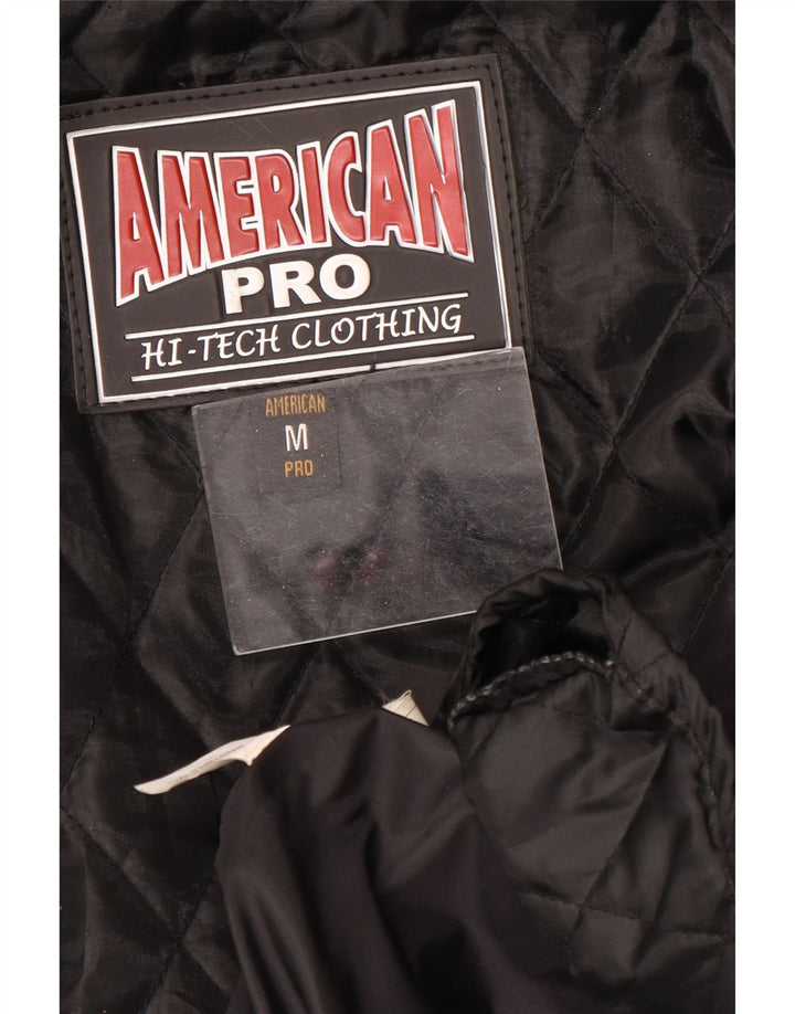 American Eagle Mens Utility Jacket UK 38 Medium Black Acetate
