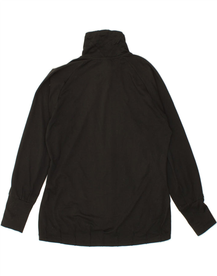 ADIDAS Womens Tracksuit Top Jacket UK 12/14 Medium Black Polyester Vintage Adidas and Second-Hand Adidas from Messina Hembry 