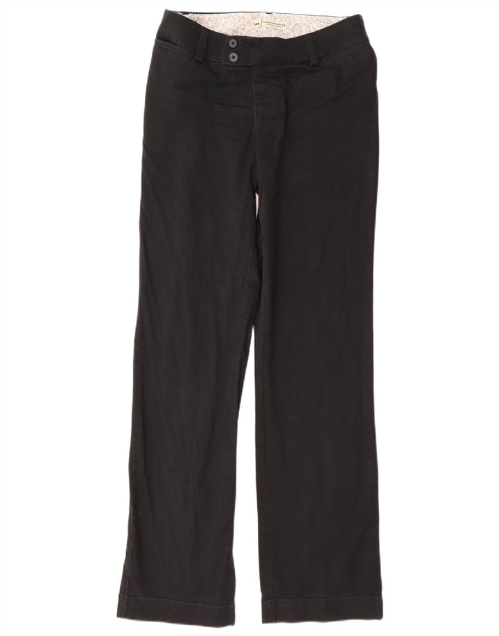 Lee Womens Natural Fit Straight Suit Trousers US 4 Small W28 L31 Black