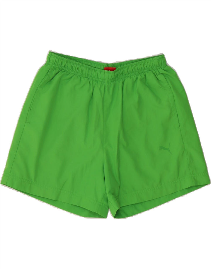 PUMA Mens Sport Shorts Medium  Green Vintage Puma and Second-Hand Puma from Messina Hembry 