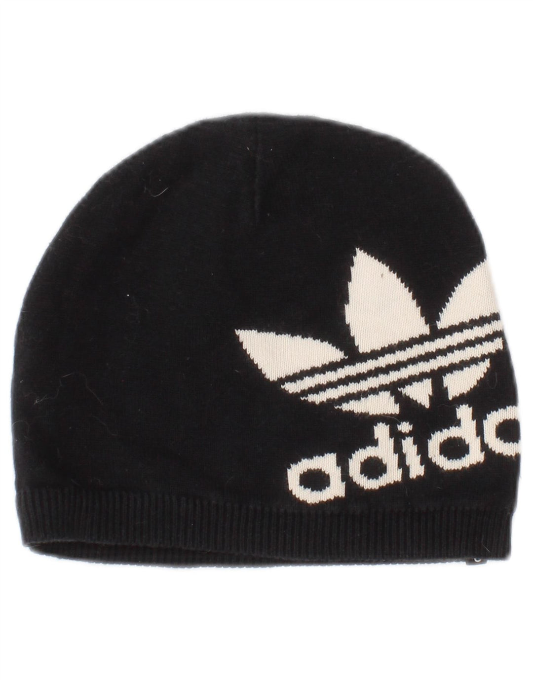Adidas Womens Graphic Beanie Hat One Size Black Cotton