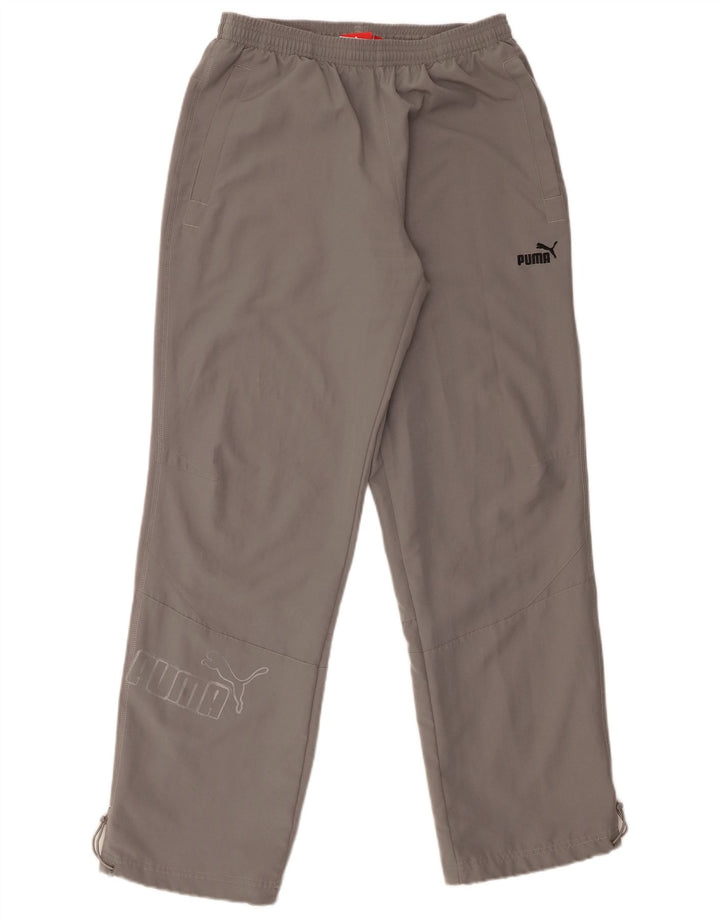 Puma Mens Graphic Tracksuit Trousers Medium  Grey Polyester