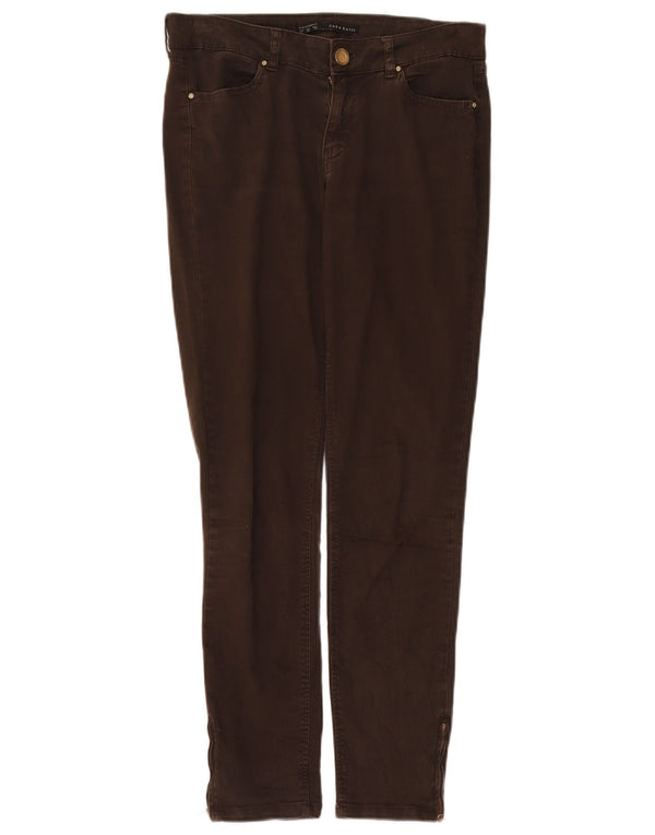 Zara Mens Slim Jeans EU 40 Medium W30 L28 Brown Cotton