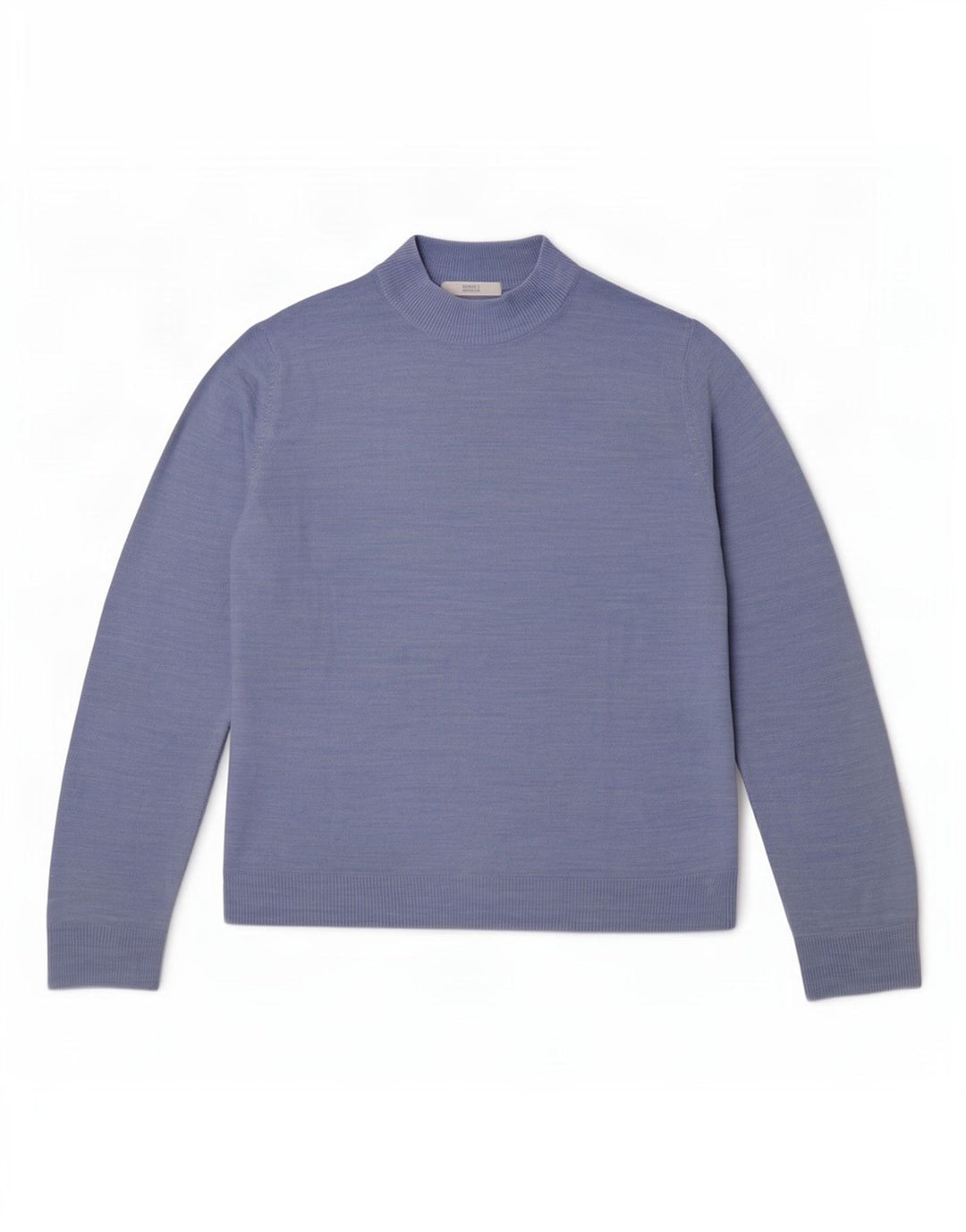 Marks & Spencer Womens Turtle Neck Jumper Sweater UK 14 Large Blue Flecked