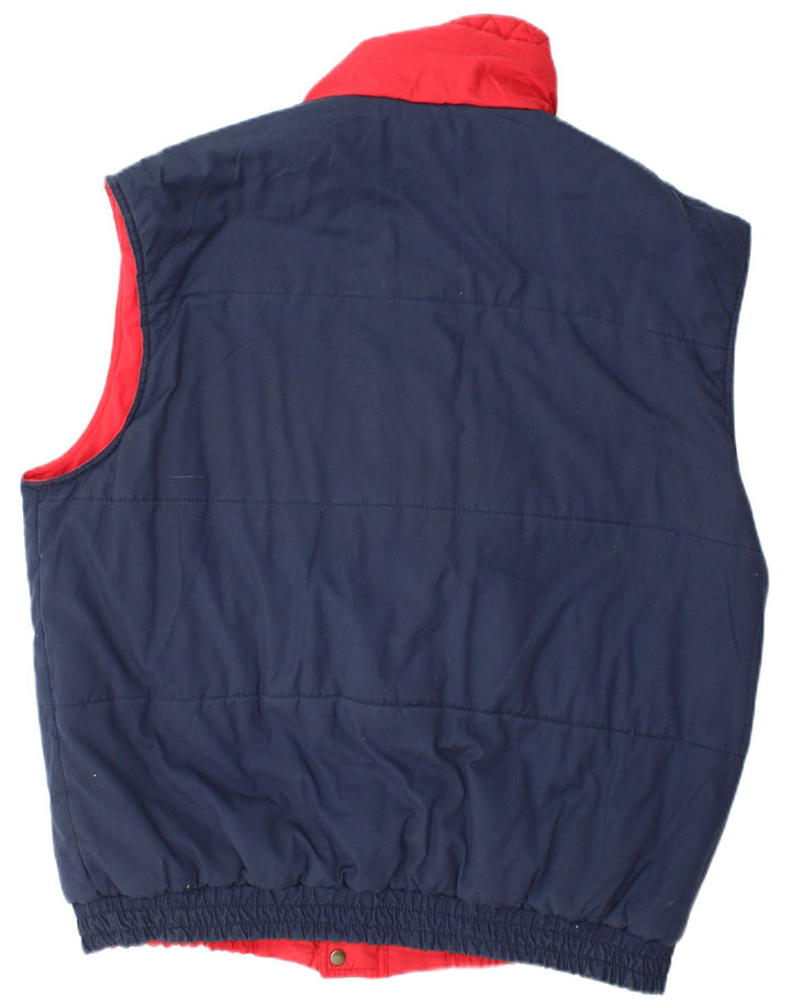 ELYSEE Mens Reversible Gilet UK 44 2XL Red Polyester