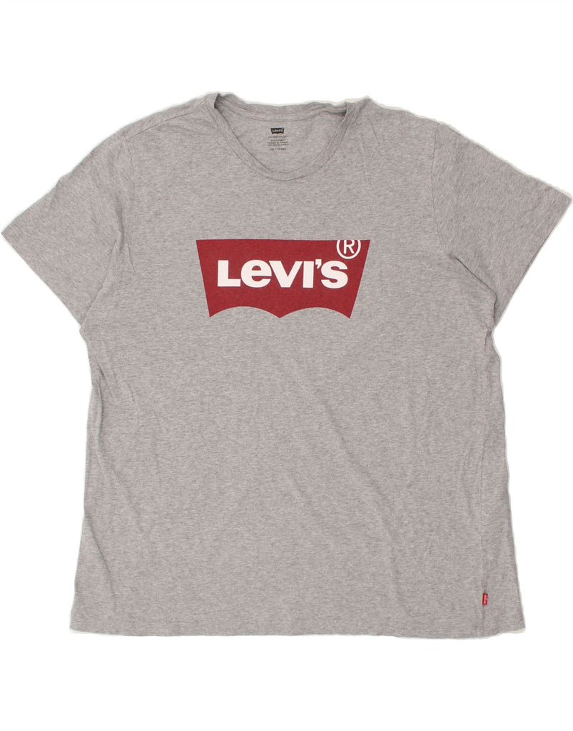 LEVI'S Mens Graphic T-Shirt Top 2XL Grey Cotton | Vintage Levi's | Thrift | Second-Hand Levi's | Used Clothing | Messina Hembry 