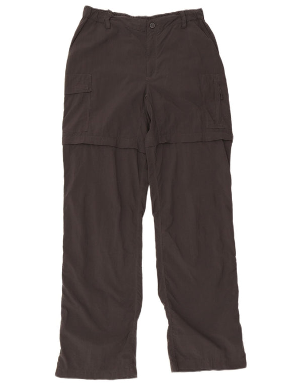 The North Face Womens Straight Cargo Trousers Small W28 L31 Grey Nylon