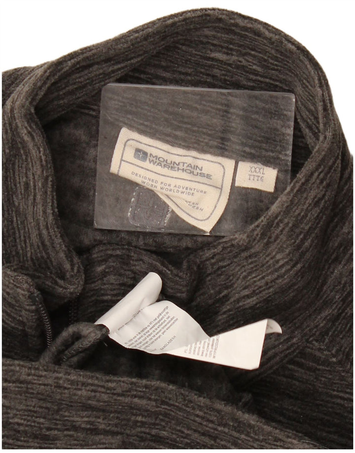 MOUNTAIN WAREHOUSE Mens Fleece Jacket UK 46 3XL Grey Polyester