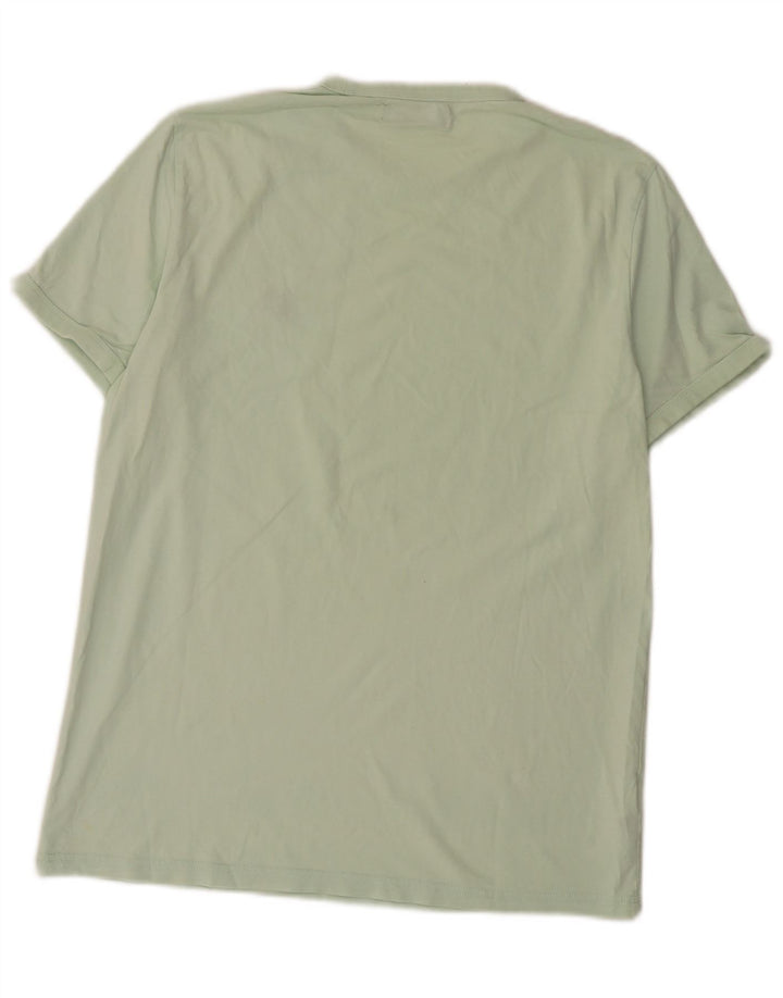 Fred Perry Mens T-Shirt Top Medium Green Cotton