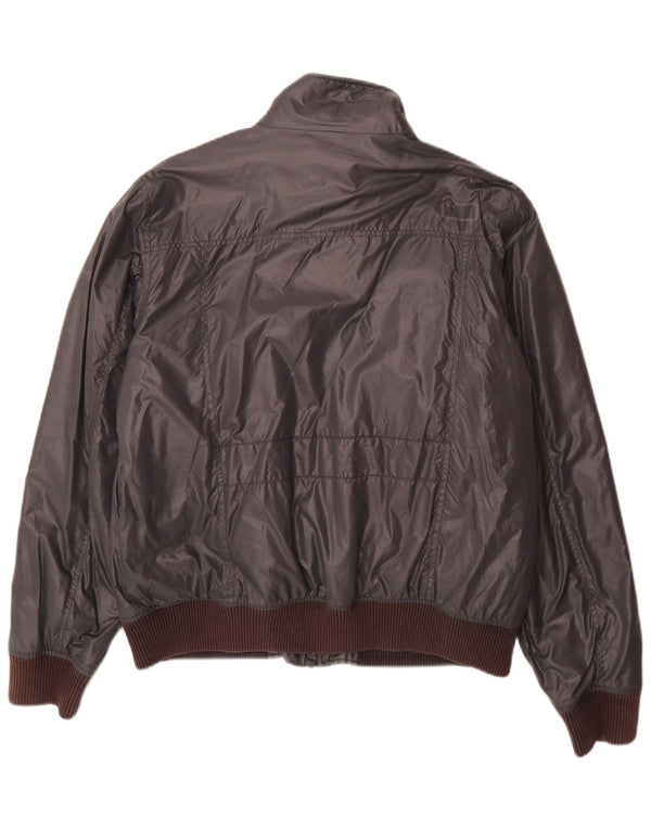 Woolrich Mens Penn-Rich Bomber Jacket UK 42 XL Grey Nylon