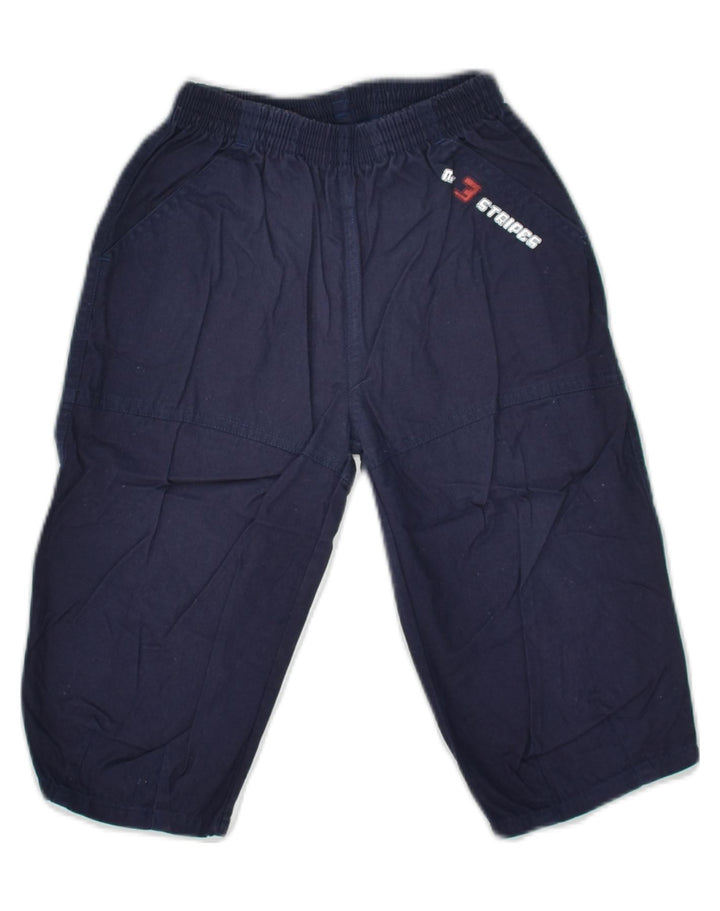 ADIDAS Baby Boys Casual Shorts 18-24 Months W18 L11 Navy Blue Cotton | Vintage Adidas | Thrift | Second-Hand Adidas | Used Clothing | Messina Hembry 