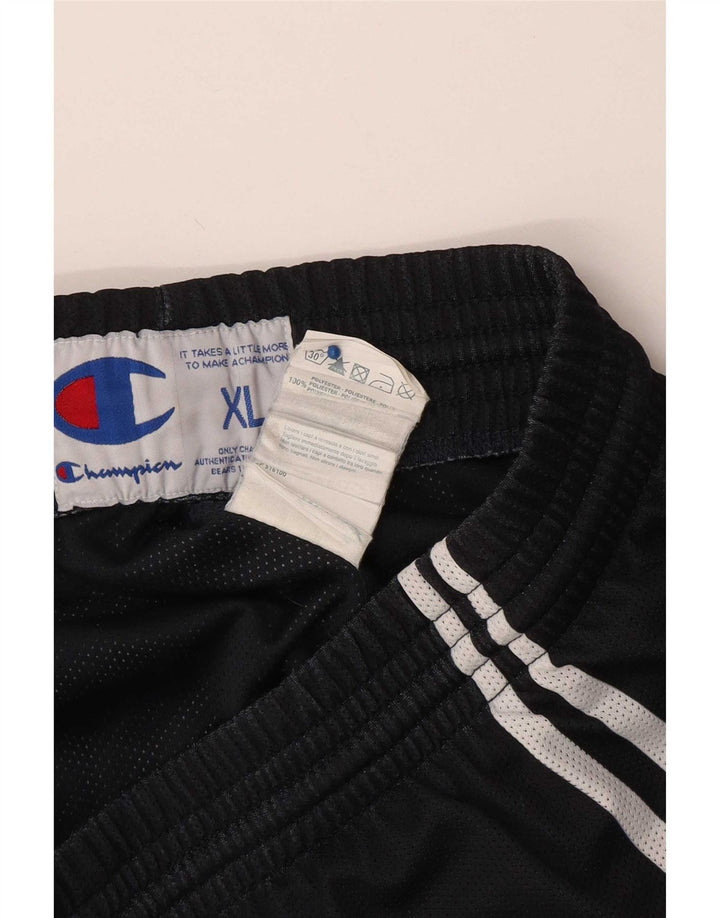 Champion Mens Sport Shorts XL Navy Blue Polyester