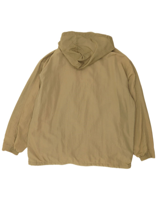 Diadora Mens Hooded Rain Jacket UK 44 2XL Khaki
