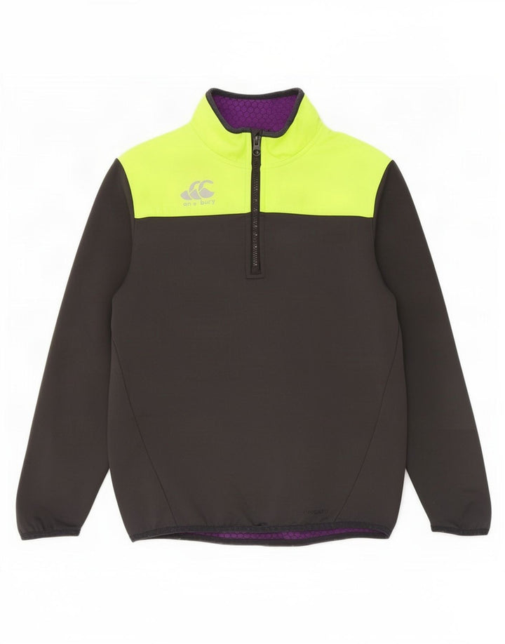 Canterbury Girls Pullover Tracksuit Top 11-12 Years Grey Colourblock