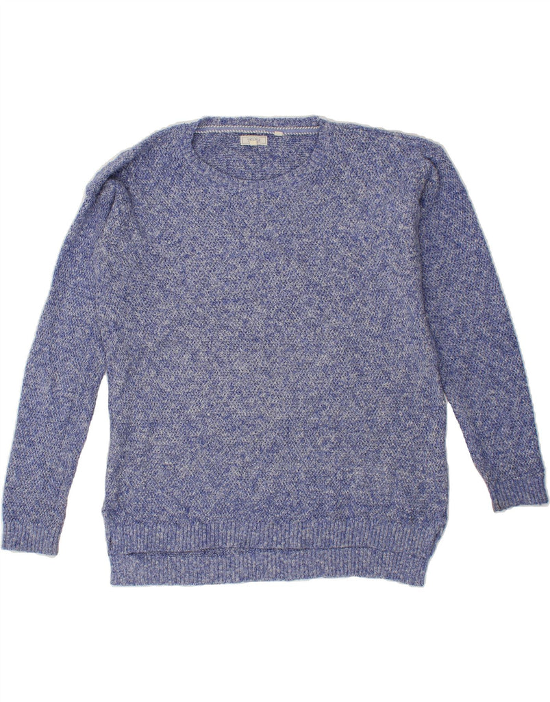 FAT FACE Womens Oversized Crew Neck Jumper Sweater UK 12 Medium Blue Vintage Fat Face and Second-Hand Fat Face from Messina Hembry 