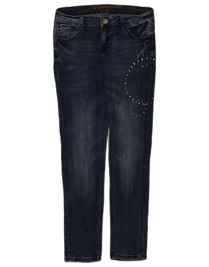 Desigual Womens Skinny Jeans W28 L28 Blue