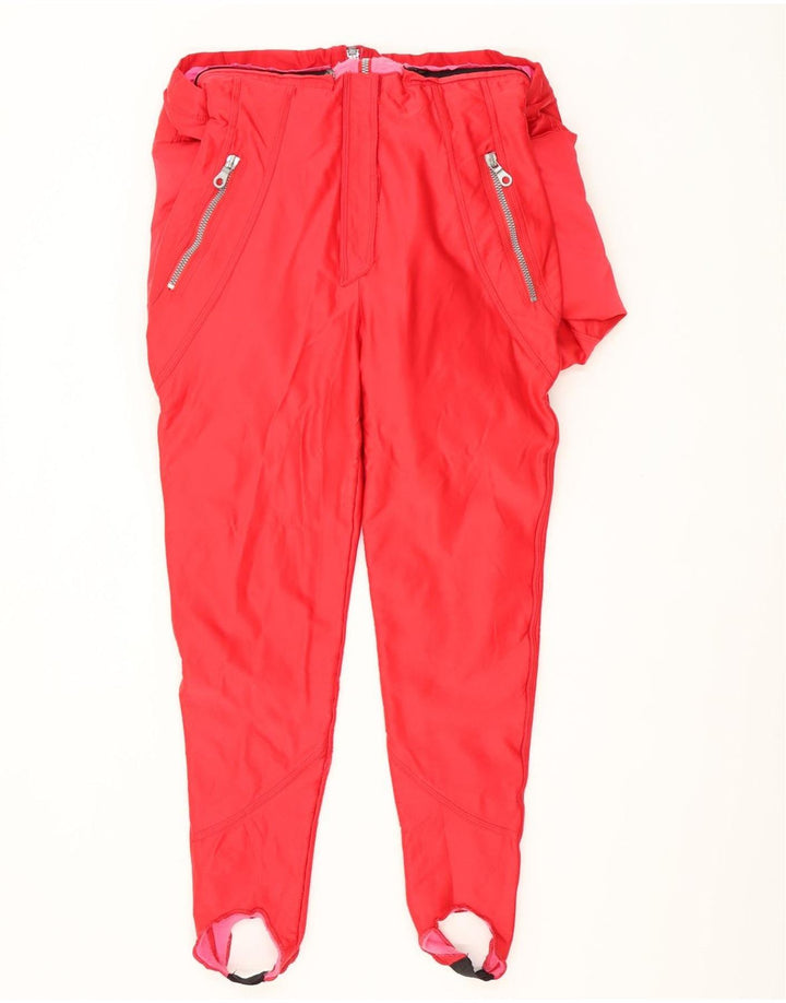 Vintage Womens Ski Jumpsuit UK 12 Medium  Red