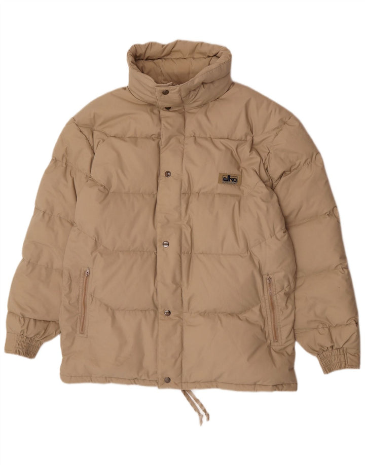 Elho Mens Padded Jacket EU 52 XL Beige Polyester