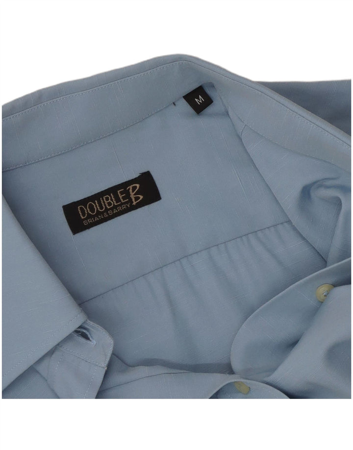 VINTAGE Womens Shirt UK 12 Medium Blue