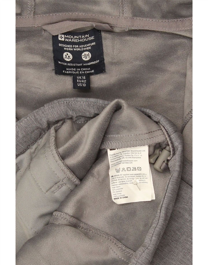 Mountain Warehouse Womens Hooded Windbreaker Jacket UK 14 Large Grey