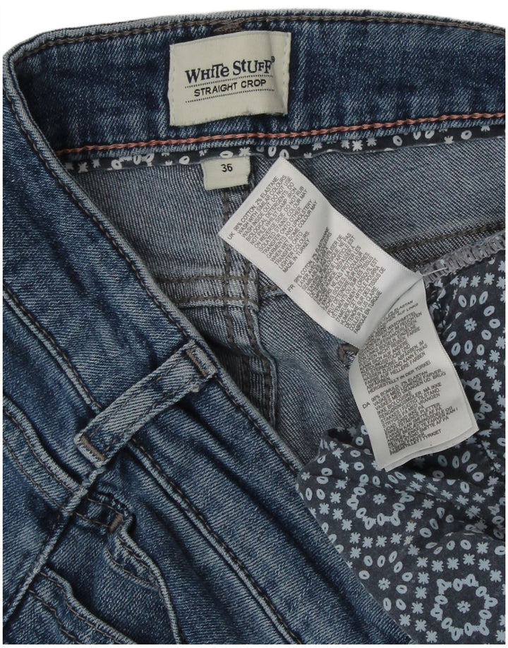 White Stuff Womens Straight Cropped Jeans EU 36 Small W26 L24 Blue Cotton