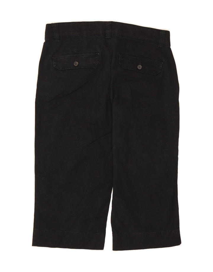 DOCKERS Womens Straight Capri Trousers US 8 Medium W32 L17 Black Cotton Vintage Dockers and Second-Hand Dockers from Messina Hembry 