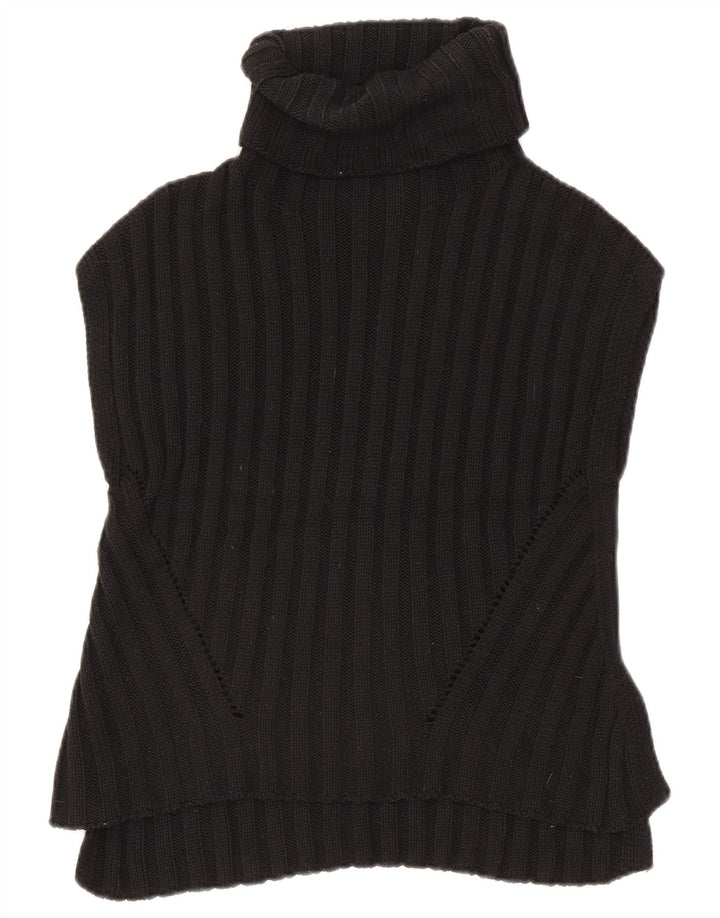 Zara Womens Vest Tank Top UK 10 Small Black Polyester
