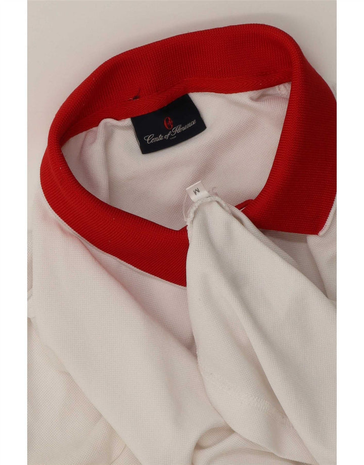 Conte of Florence Mens Rugby Polo Shirt Medium White