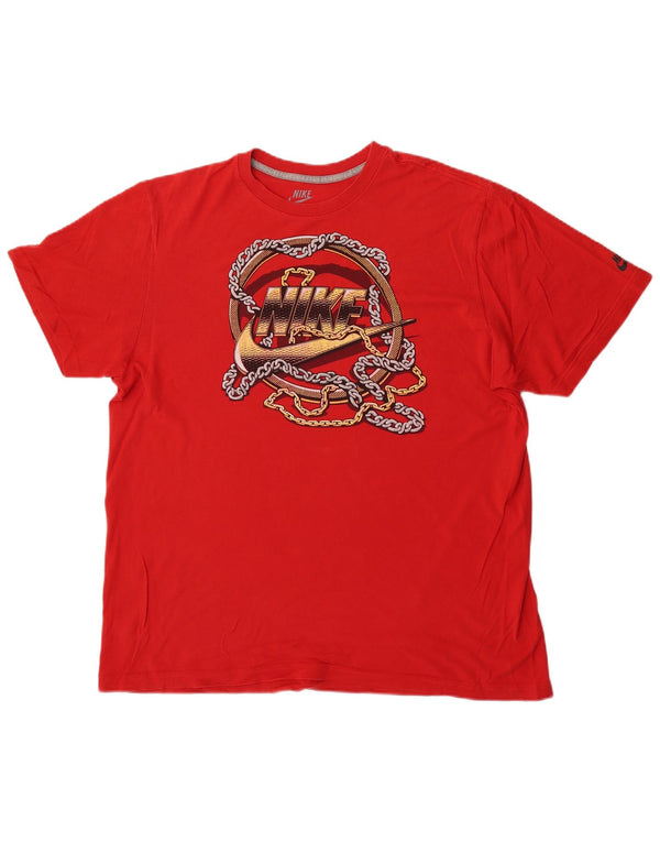Nike Mens Regular Fit Graphic T-Shirt Top XL Red