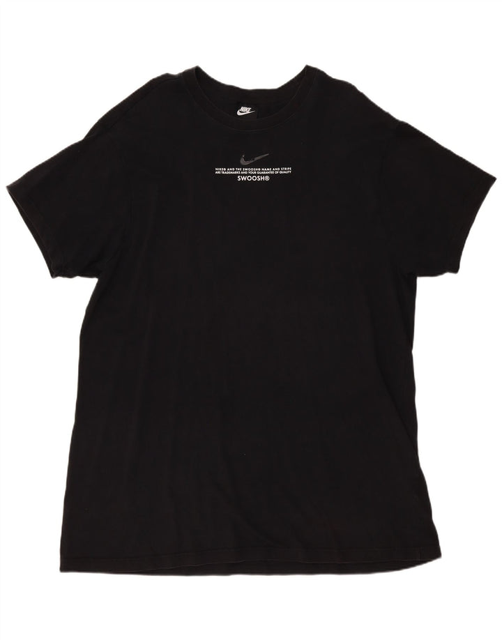 Nike Mens Graphic T-Shirt Top XL Black Cotton