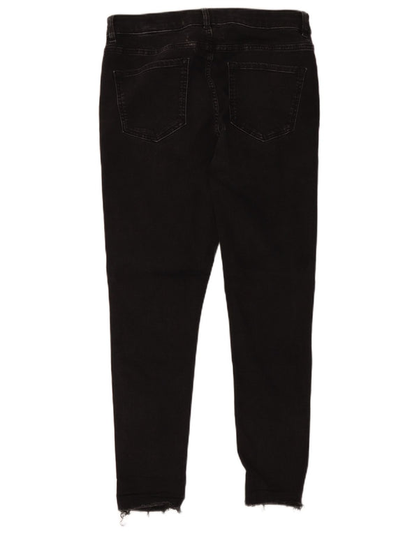 Marks & Spencer Womens The Ivy Skinny Jeans UK 12 Medium W32 L27 Black