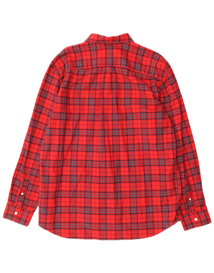 GAP Mens Standard Fit Flannel Shirt XL Red Check Cotton