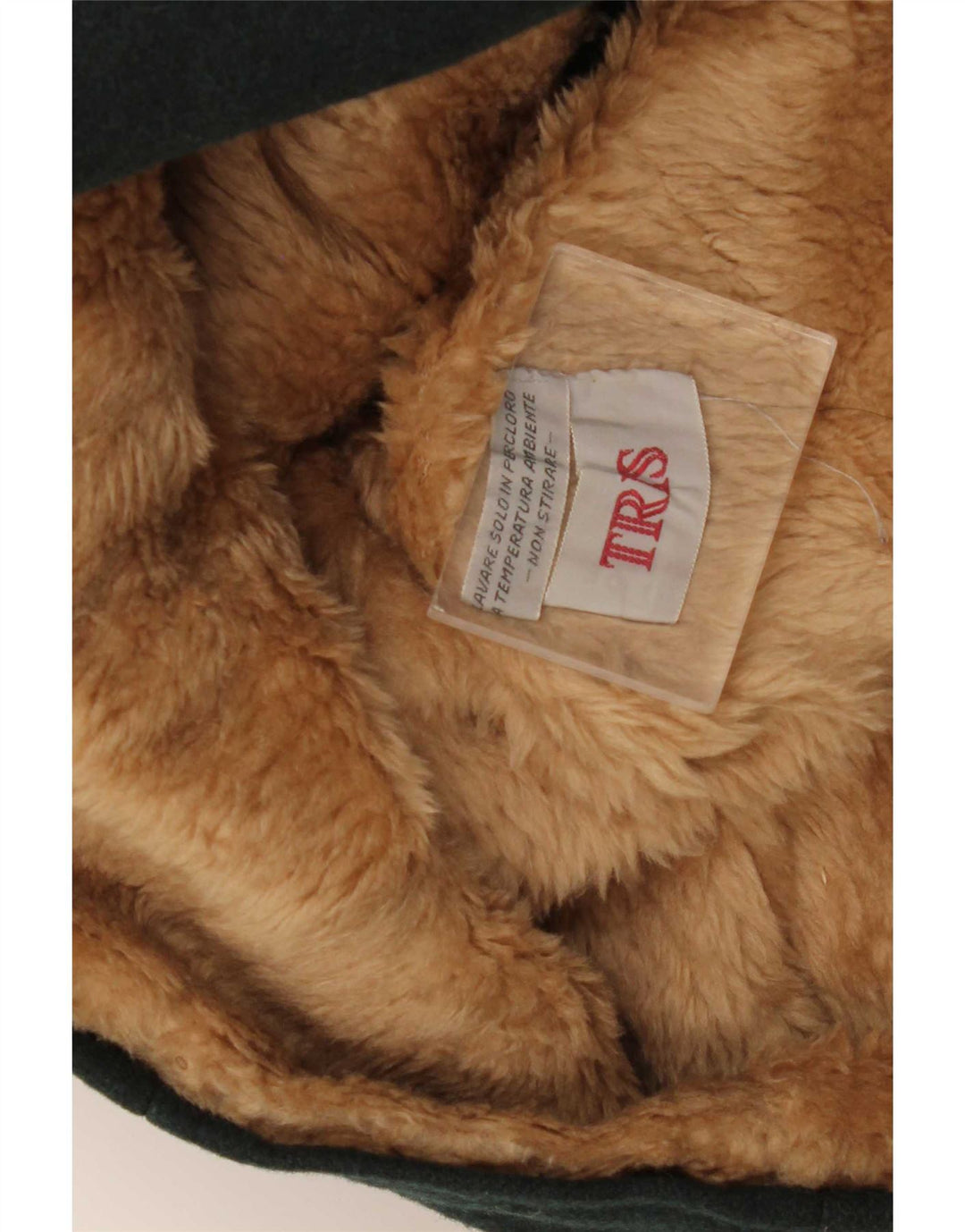 Tris Womens Sherpa Overcoat UK 12 Medium Green