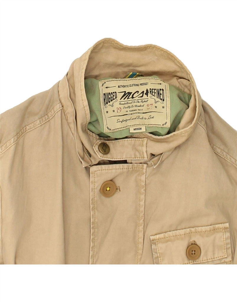MARLBORO CLASSICS Mens Utility Jacket UK 38 Medium Beige Cotton | Vintage Marlboro Classics | Thrift | Second-Hand Marlboro Classics | Used Clothing | Messina Hembry 
