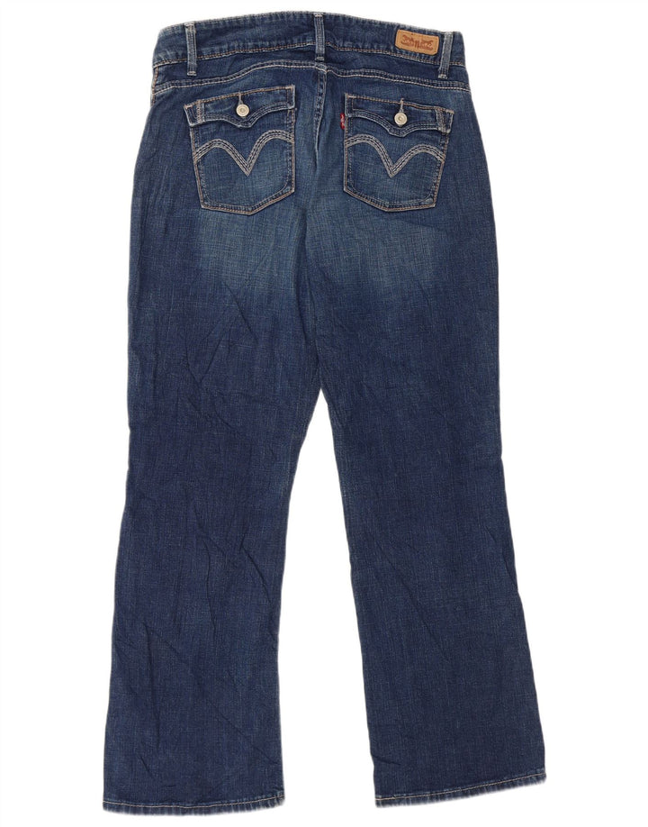 Levi's Womens Curvy Bootcut Jeans W31 L30 Blue Cotton