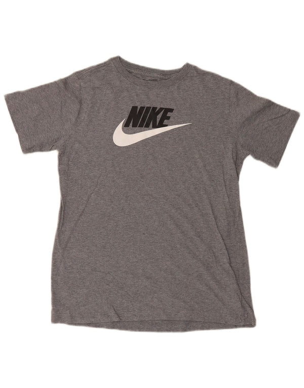 Nike Boys Graphic T-Shirt Top 13-14 Years XL Grey Cotton