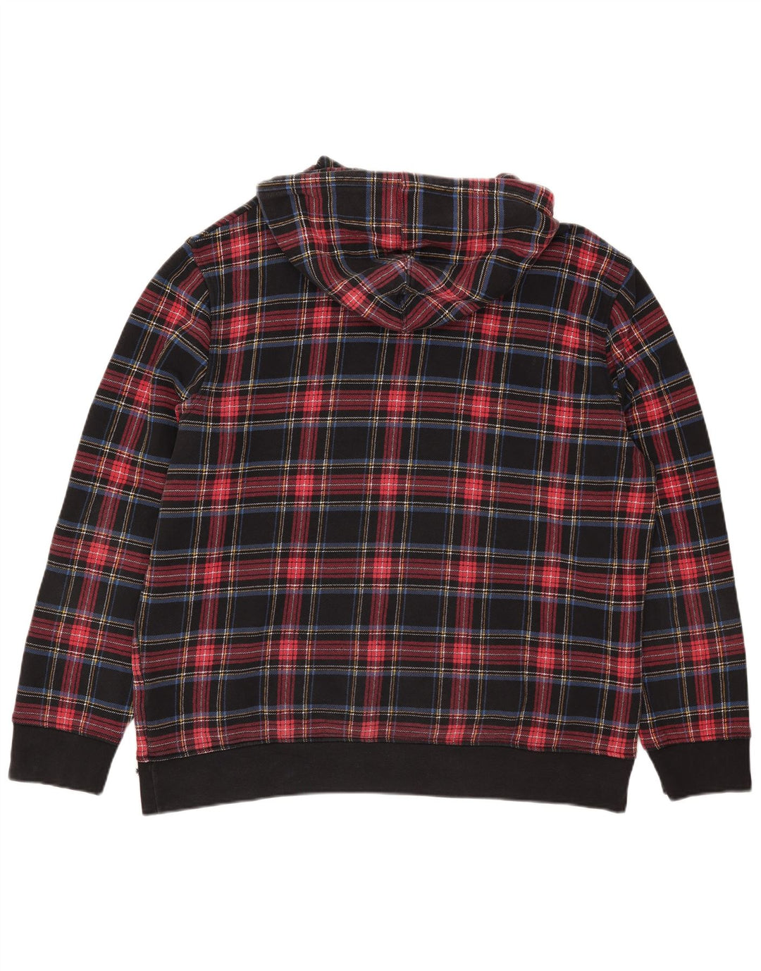 Levi's Mens Graphic Hoodie Jumper 2XL Multicoloured Check Cotton