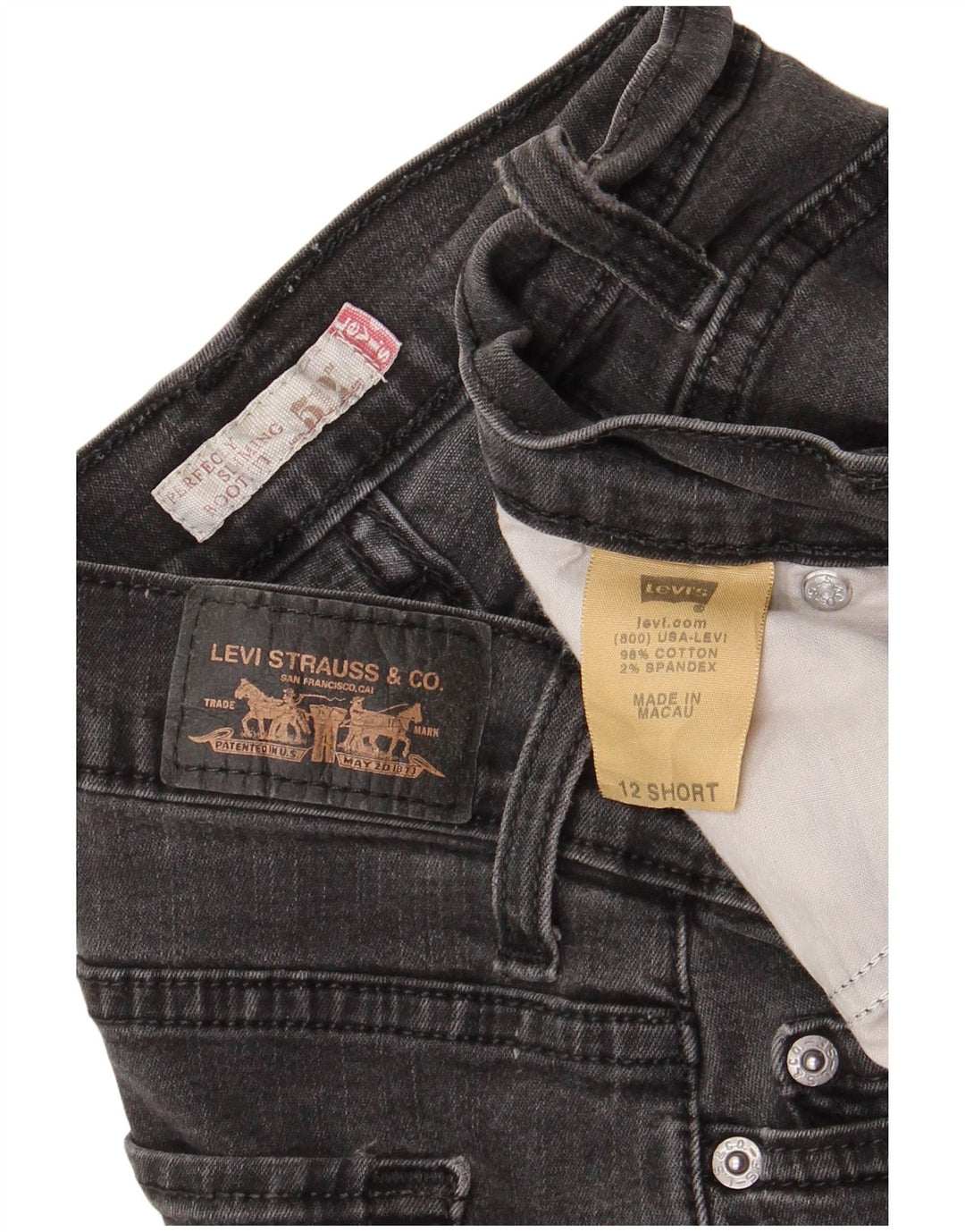 LEVI'S Womens 512 Bootcut Jeans US 12 Large W30 L30 Black