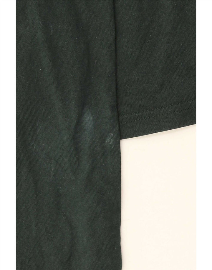 Gant Mens Long Sleeve Rugby Polo Shirt Medium Green Cotton