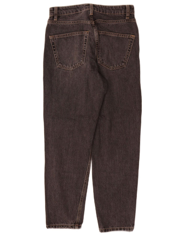 Topshop Womens Mom Tapered Jeans W26 L28 Grey Cotton