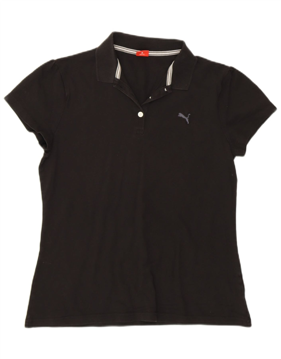 Puma Womens Polo Shirt UK 14 Medium  Black