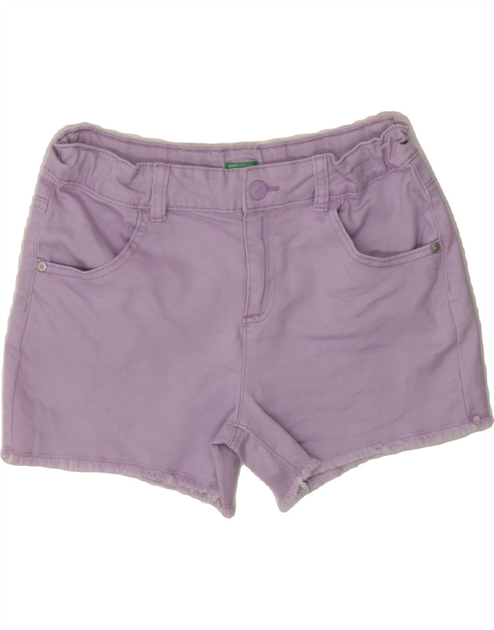 BENETTON Womens Denim Shorts W28 Medium Purple Vintage Benetton and Second-Hand Benetton from Messina Hembry 