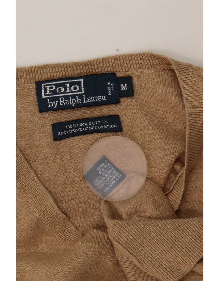 Polo Ralph Lauren Mens Vest Tank Top Medium Beige Cotton