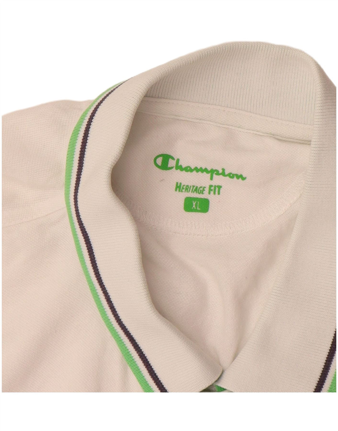 CHAMPION Mens Heritage Fit Polo Shirt XL White