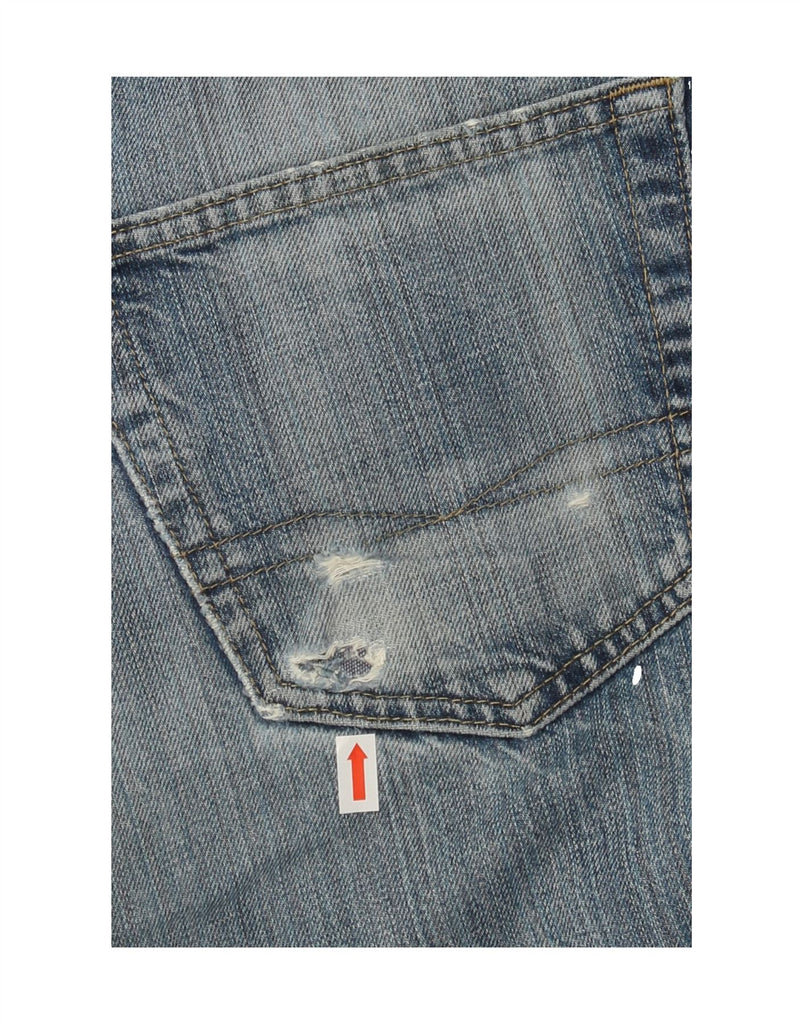 HUGO BOSS Mens Straight Jeans W31 L34 Blue Cotton Vintage Hugo Boss and Second-Hand Hugo Boss from Messina Hembry 