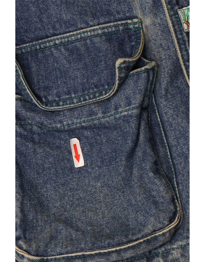 Vitamina Mens Denim Coat UK 40 Large Blue Cotton